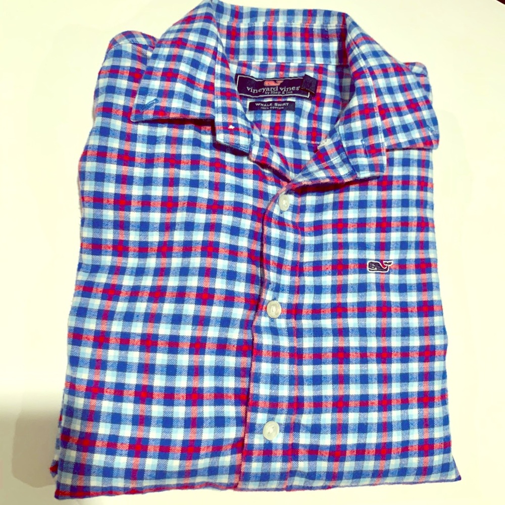 Vineyard Vines Boys Button-Down Flannel Shirt